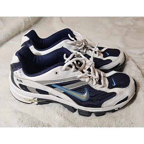 Nike Womens Air Run Dual D 2 313648-401 Blue Running Shoes Sneakers Size 10.5 - Picture 6 of 12